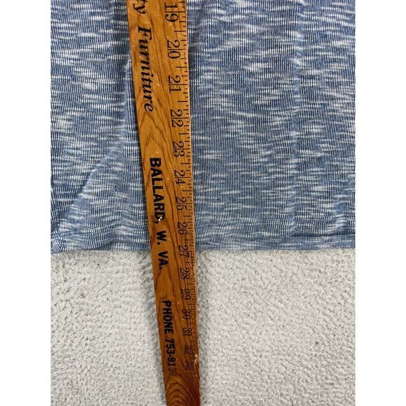 Lucky Brand Sweater Adult XL Blue Gray Henley Colorblock Sweatshirt Heather Mens - Picture 8 of 9